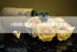 U启动U盘装Win10系统图文教程